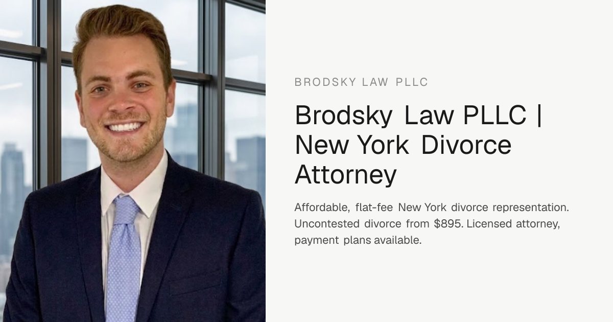 Brodsky Law PLLC | New York Divorce Attorney